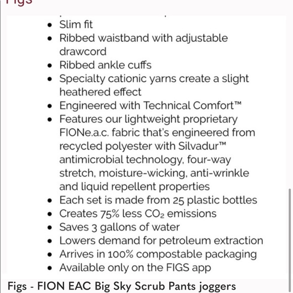 Figs Marine FIONe.a.c Callao-Jogger Scrub Pants & Lekei Four pocket Scrub Top - Picture 16 of 16